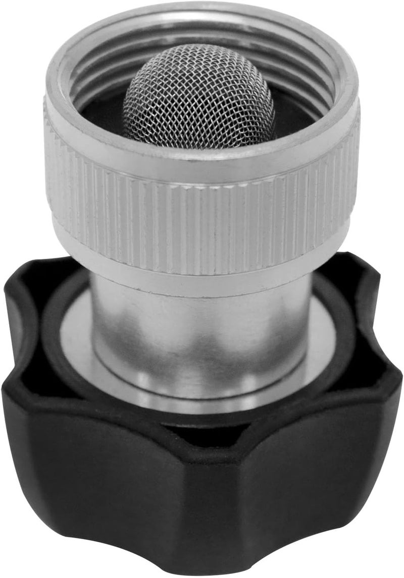 FINBe electric high-pressure cleaner coupler 3/4-inch high-pressure cleaner metal connection accessories high-pressure cleaner hose fitting with built-in filter 1pcs - Image 3